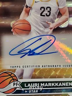 2023-24 Topps Chrome NBA Lauri Markkanen GOLD Vinyl Superfractor Auto 1/1 Jazz