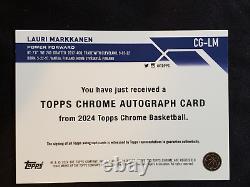 2023-24 Topps Chrome NBA Lauri Markkanen GOLD Vinyl Superfractor Auto 1/1 Jazz