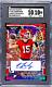 2023 Leaf Color Flash #/9 Carson Beck Red Sparkle Autograph 10 Gem Mint POP 1