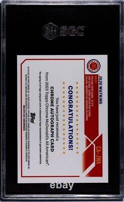 2023 Topps Chrome McDonald's All American # CA-JWA Juju Wakins Rookie Card Auto