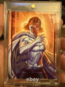 2024 Marvel Masterpieces Emma Frost Tier 3 Timeless Red Autograph 3/10