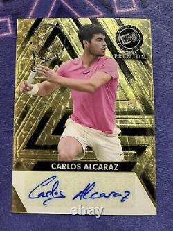 2024 Press Pass Premium Carlos Alcaraz AUTO Gold Vinyl 1/1 National Convention