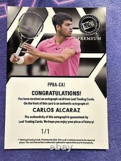 2024 Press Pass Premium Carlos Alcaraz AUTO Gold Vinyl 1/1 National Convention