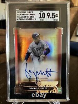 2024 Topps Tribute George Brett Pillars Of The Game Red Auto /10