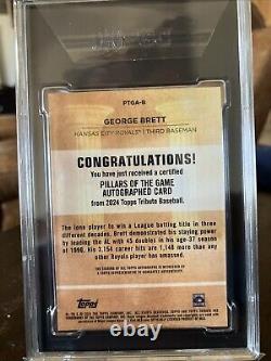 2024 Topps Tribute George Brett Pillars Of The Game Red Auto /10