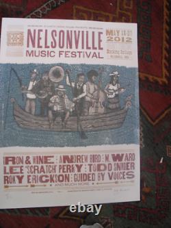 2 Nelsonville Ohio Music Festival Ltd Signed 2012 TAJ MAHAL Stuarts Just A Jar