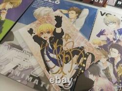 3 autographed Tsukiuta. THE ANIMATION First Press Limited Edition DVD 7 Volume