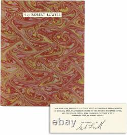 4 By Robert Lowell Limited Edition Signed / 1st Edition 1969