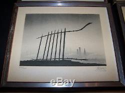 5 x Trevor Grimshaw Limited Edition Lithograph Prints Signed, Numbered, Framed