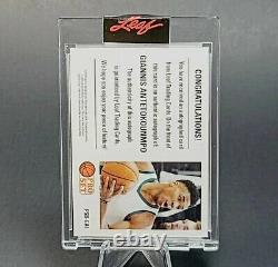 #/8 Giannis Antetokounmpo 2021 LEAF PRO SET AUTOGRAPH AUTO CARD MINT