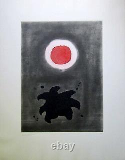 ADOLPH GOTTLIEB Signed 1971 Original Color Etching/Aquatint Night Glow