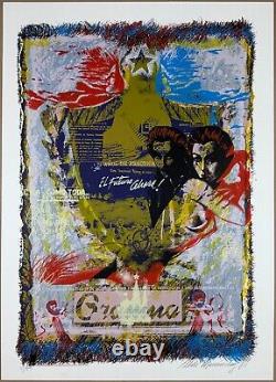 ALDO MENENDEZ Cuban 1989 signed original art print silkscreen limited edition