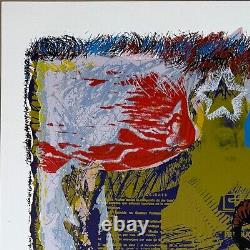ALDO MENENDEZ Cuban 1989 signed original art print silkscreen limited edition