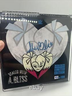 ALEXA BLISS WWE Enamel Pin Limited Edition #42 of 100 Autographed Backer Card