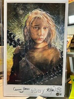 ALIENS limited edition art signed Dave Dorman & Carrie Henn as NEWT (BECKETT)