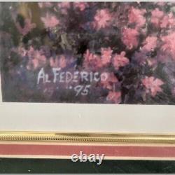 AL FEDERICO Courtyard Brunch LIMITED EDITION SIGNED NUMBERED Framed Lithograph