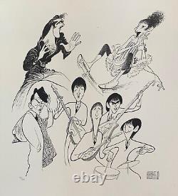 AL HIRSCHFELD THE BEATLES ELVIS SINATRA STREISAND Plate Signed Ltd Ed Lithograph