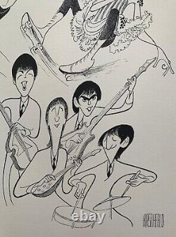 AL HIRSCHFELD THE BEATLES ELVIS SINATRA STREISAND Plate Signed Ltd Ed Lithograph