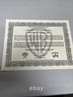 ANIMANIACS STORYBOARD WARNER BROS 1994 SIGNED Limited Edition 981/2500