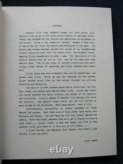 AUTOBIOGRAPHY of WESTERN FILM Writer & Director OLIVER DRAKE SIGNED by HIM