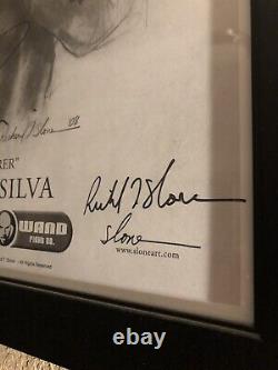 AUTOGRAPHED WANDERLEI AXE MURDERER SILVA Limited Edition of 500 SLONE ART