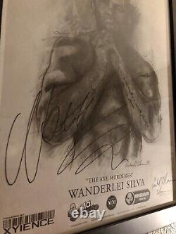 AUTOGRAPHED WANDERLEI AXE MURDERER SILVA Limited Edition of 500 SLONE ART