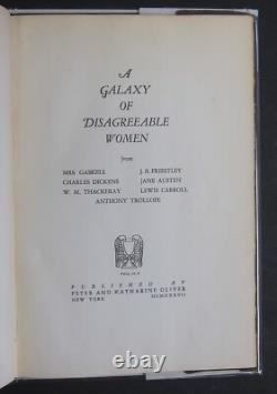 A Galaxy of Disagreeable Women / Limited Edition 1937 Signed by Publisher HC/DJ