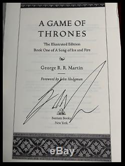 A Game of Thrones SIGNED by GEORGE R. R. MARTIN New Illustrated Edition Hardback