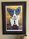 A Number One Tiger Fan by Rodrigue Silkscreen LSU Blue Dog Painting. Signed