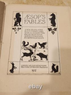 Aesop's Fables. Arthur Rackham signed limited edition #656/1000. Published 1912