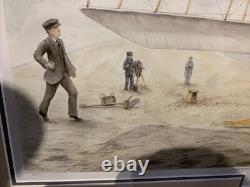 Airborne Marsha Mills Limited Edition Art Signed COA 20/1000 Kitty Hawk
