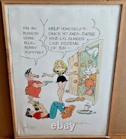 Al Capp Li'l Abner Signed Limited Edition Large Framed Serigraph WithSeal 21 X 29