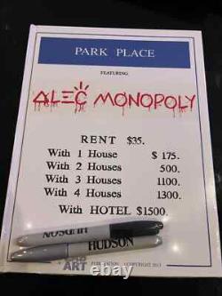 Alec Monopoly Park Place Books (2-pack) Collectible Rare Signed By Alec