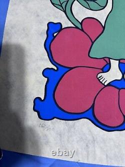 Alexandre Filho Signed Limited Edition Artwork, 1970 The Angel & Flower, Brazil