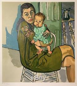 Alice Neel Mother and Child 1982 Signed Original Lithograph Limited Edition