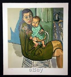 Alice Neel Mother and Child 1982 Signed Original Lithograph Limited Edition