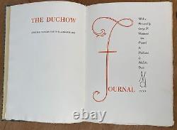 Allen Press 1959 THE DUCHOW JOURNAL 1852 Signed First Edition Limited Edition