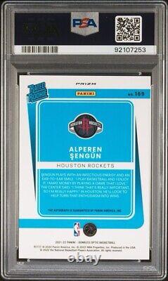 Alperen Sengun 2021 Donruss Optic Choice Autograph #169 PSA 9