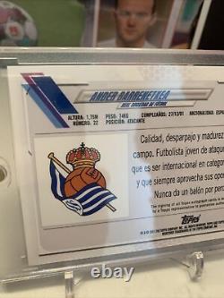 Ander Barrenetxea 2020-21 Topps Chrome Real Sociedad Curated Autograph Card /44