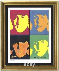 Andy Warhol Beatles Collector Edition Print Signed/ Hand-Numbered. Super Rare