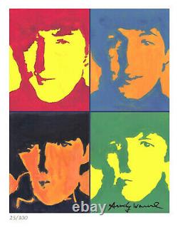 Andy Warhol Beatles Collector Edition Print Signed/ Hand-Numbered. Super Rare