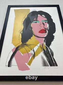 Andy Warhol Mick Jagger #143 print, Signed Ltd. Ed Numbered 1975 NYC unframed