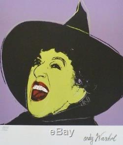 Andy Warhol Witch Signed & Hand Numbered 3651/5000 Limited Edition Lithograph