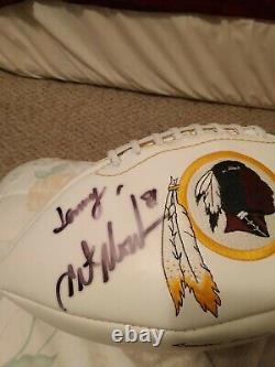 Art Monk Autographed Limited Edition Football. Signed At Galleons Chantilly Va