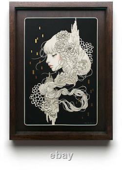 Audrey Kawasaki Eien Framed Intaglio Print Edition of 50 SOLD OUT