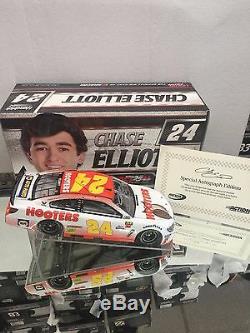 Autographed Chase Elliott 2017 Hooters 1/24 Scale Action Nascar Diecast