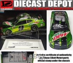 Autographed Chase Elliott 2018 Mountain Dew 1/24 Scale Rcca Elite Series