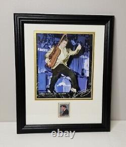 Autographed Elvis Presley Photo LIMITED EDITION 30 of 2500 With Stamp Framed