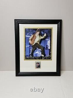 Autographed Elvis Presley Photo LIMITED EDITION 30 of 2500 With Stamp Framed