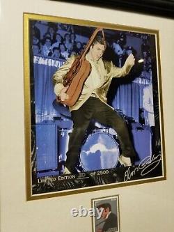 Autographed Elvis Presley Photo LIMITED EDITION 30 of 2500 With Stamp Framed